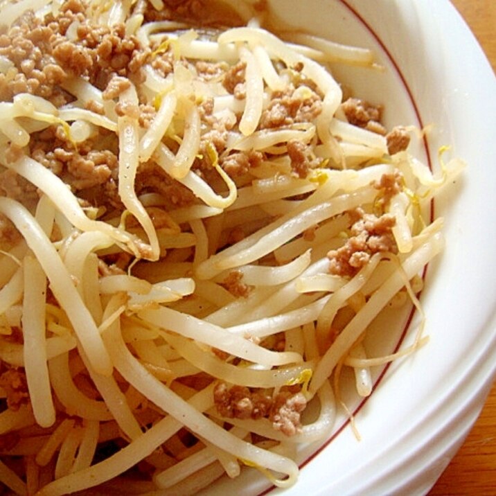 節約 もやしと豚ひき肉の味ぽん炒め レシピ 作り方 By たいつ03 楽天レシピ